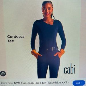 CAbi Contessa Tee- Ponte fabric. Never worn. Navy